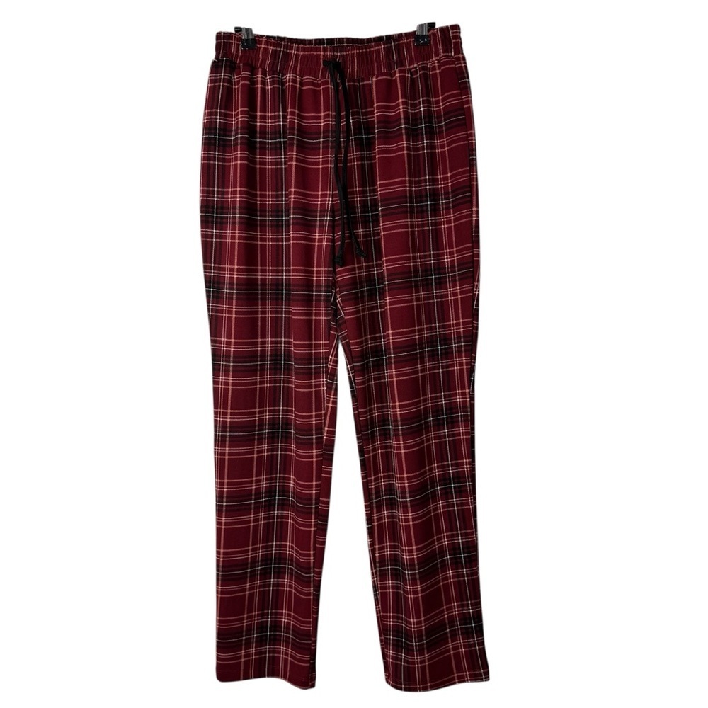 Boutique Messini Red Plaid‎ Straight Leg Pants M